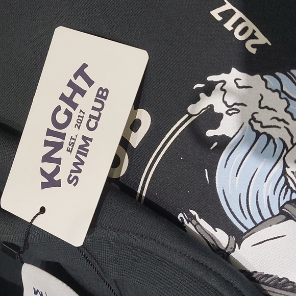 Knight Swim Women's Crewneck Size M Color Charcoal - Picture 5 of 7